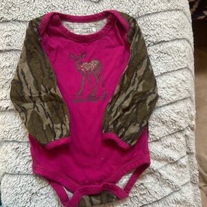 Carhartt Pink and Green Bodysuit Soft Stretchy One Piece